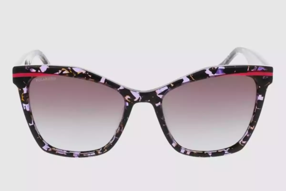 Gafas de sol con montura de múltiples colores: negra, violeta, rosa, dorado Gafas de sol con montura de múltiples colores: negra, violeta, rosa, dorado