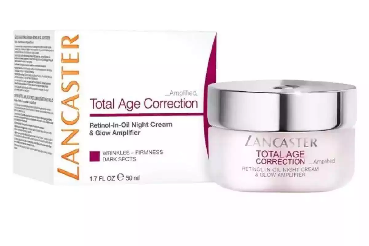Foto de tarro y caja de Total Age Correction de Lancaster Foto de tarro y caja de Total Age Correction de Lancaster