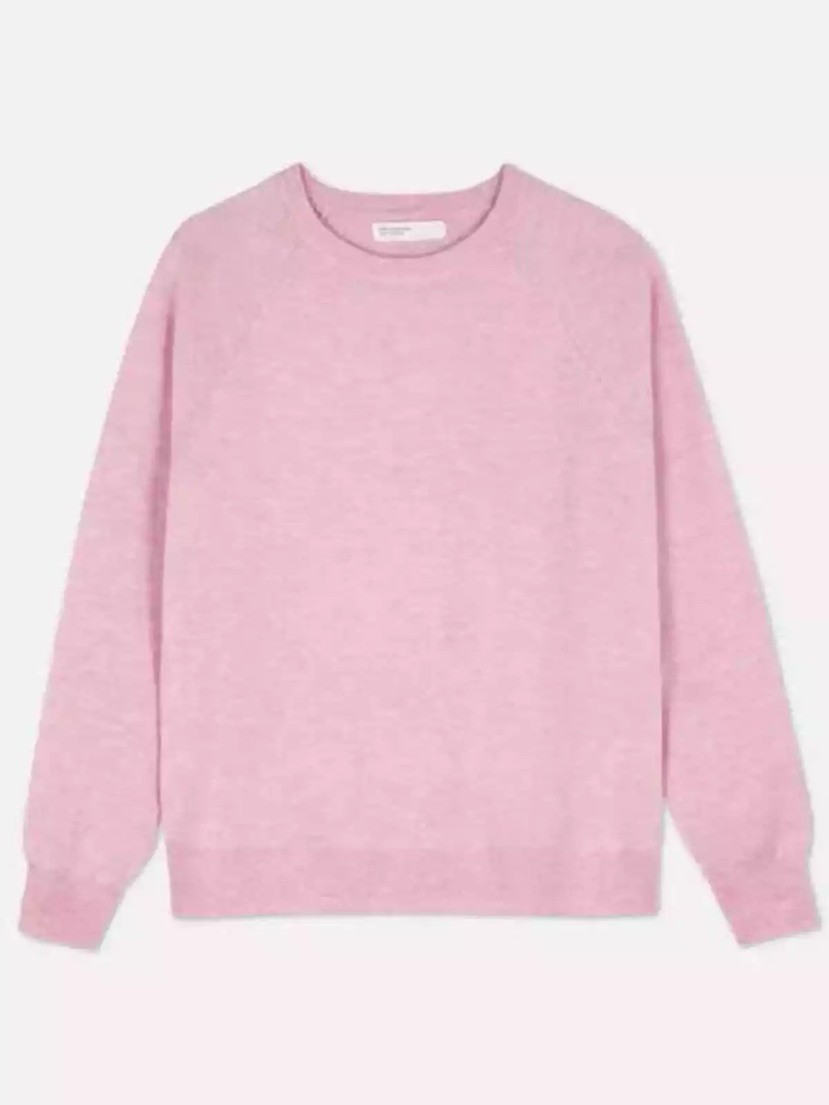 jersey de punto rosa de cuello redondo jersey de punto rosa de cuello redondo