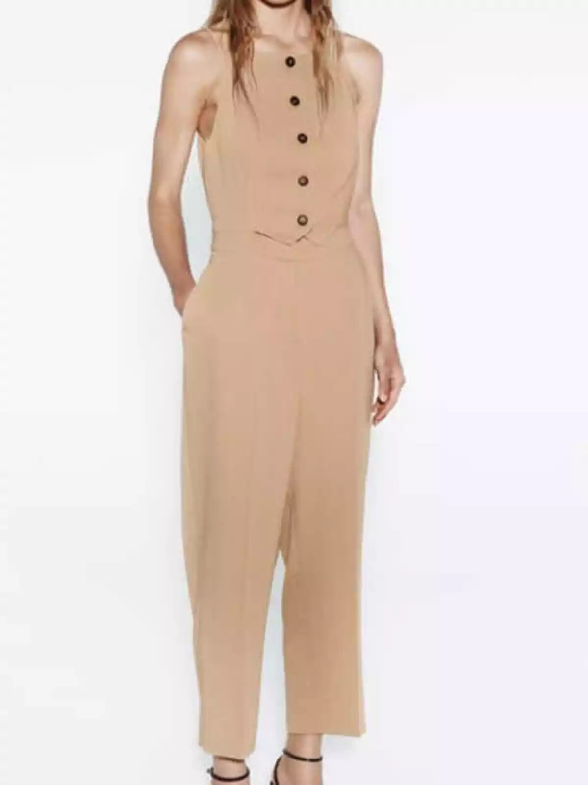 Mono largo efecto traje de Zara Mono largo efecto traje de Zara