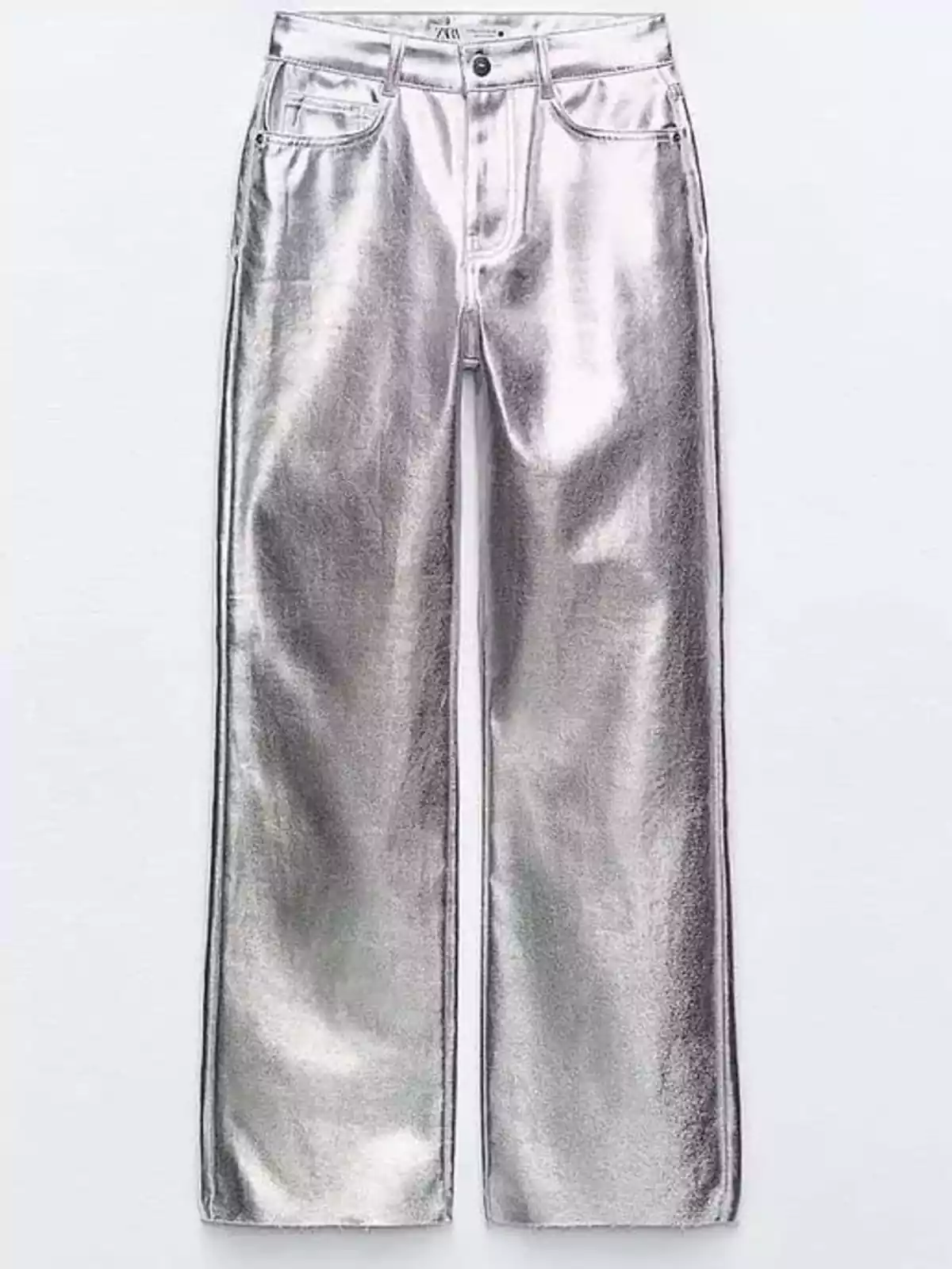Pantalones metalizados de Zara Pantalones metalizados de Zara