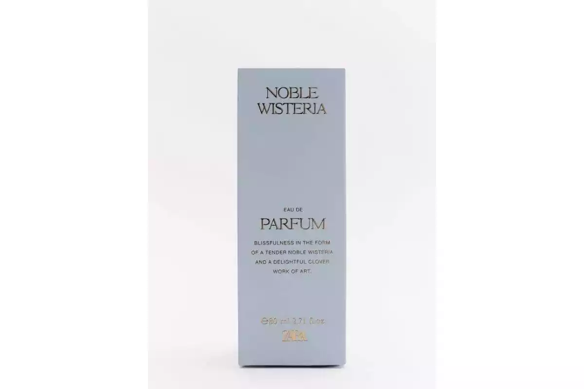 Caja de la botella del perfume Zara Noble Wisteria Caja de la botella del perfume Zara Noble Wisteria