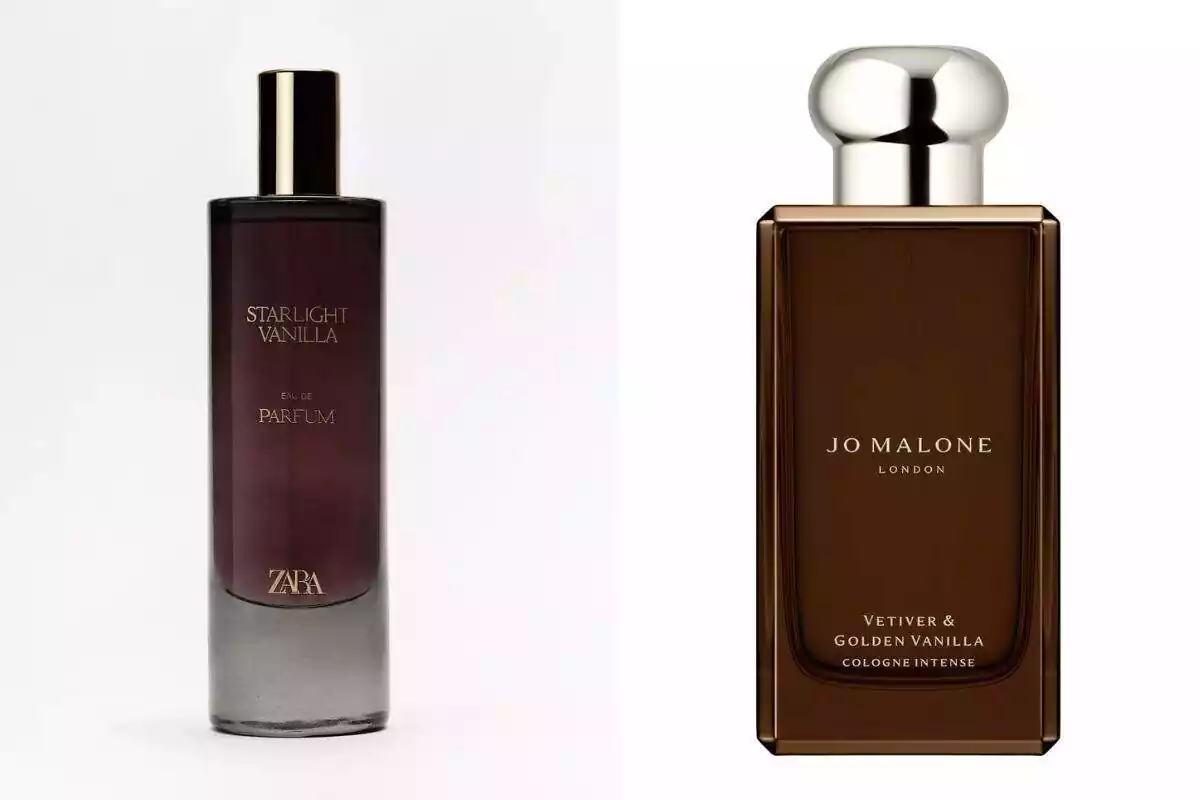 Foto de perfume Starlight Vanilla de Zara y foto de perfume Jo Malone London Foto de perfume Starlight Vanilla de Zara y foto de perfume Jo Malone London