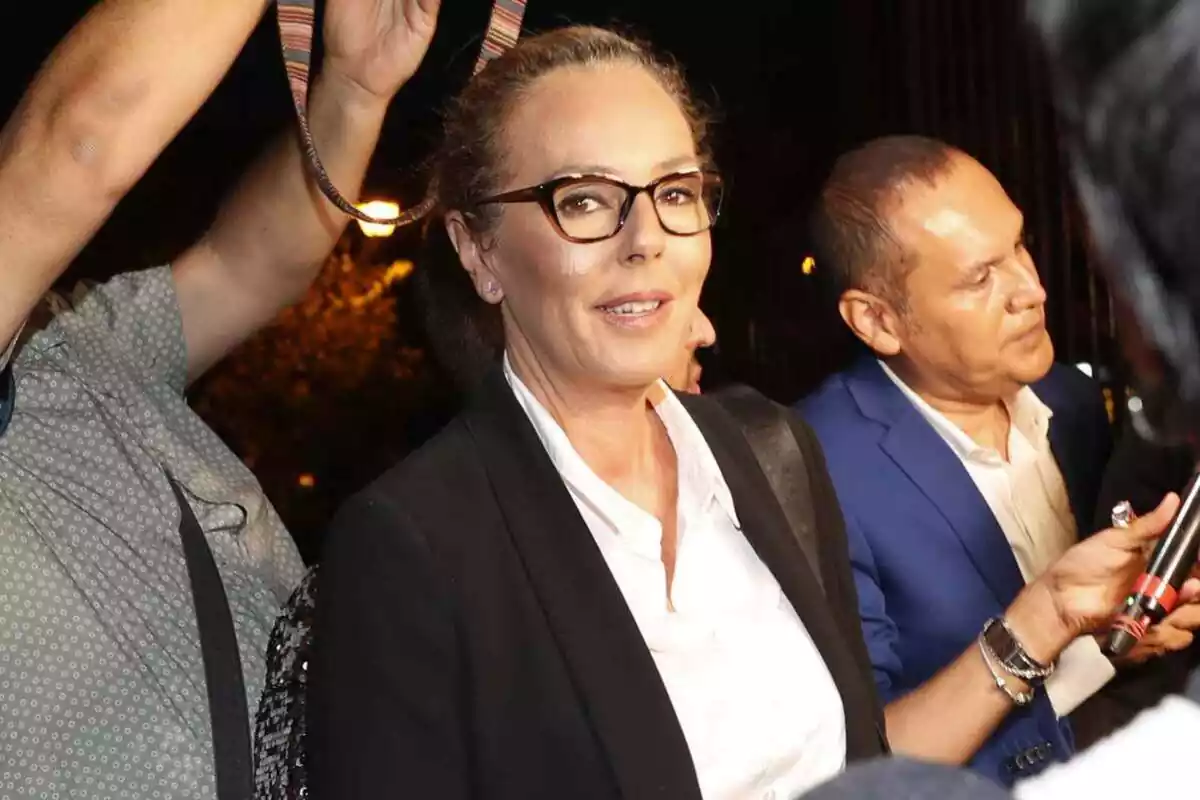 Imagen de Rocío Carrasco durante el funeral de María Teresa Campos celebrado en Madrid el 25 de septiembre de 2023
