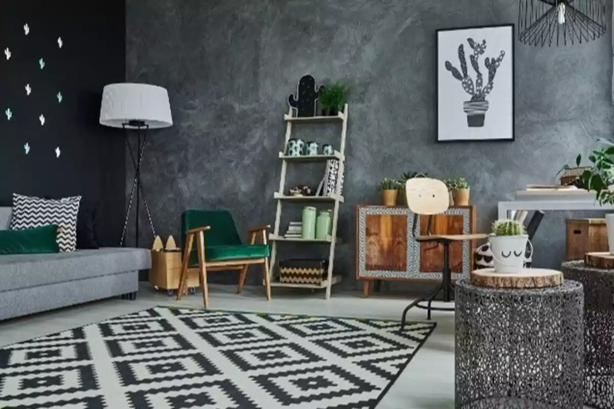 salon moderno de color gris salon moderno de color gris