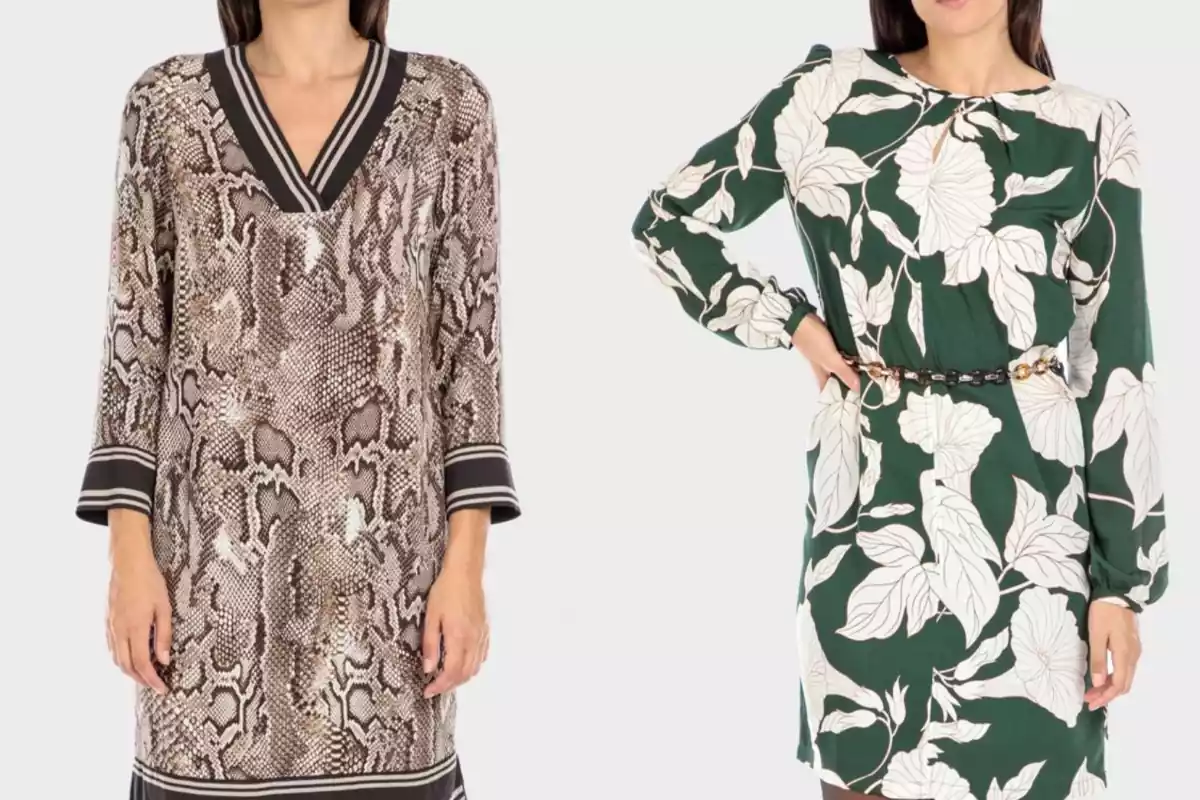 Dos vestidos de Punto Roma
